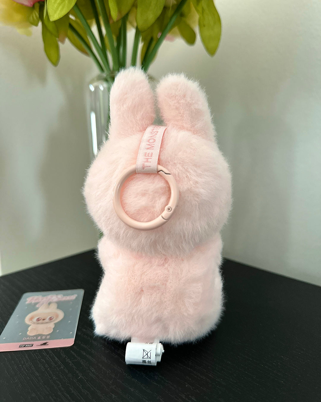 Labubu – Pop Mart, The Monsters series from Exciting Macarons, Have A Seat, Big Into Energy plush pendant, authentic and verified.