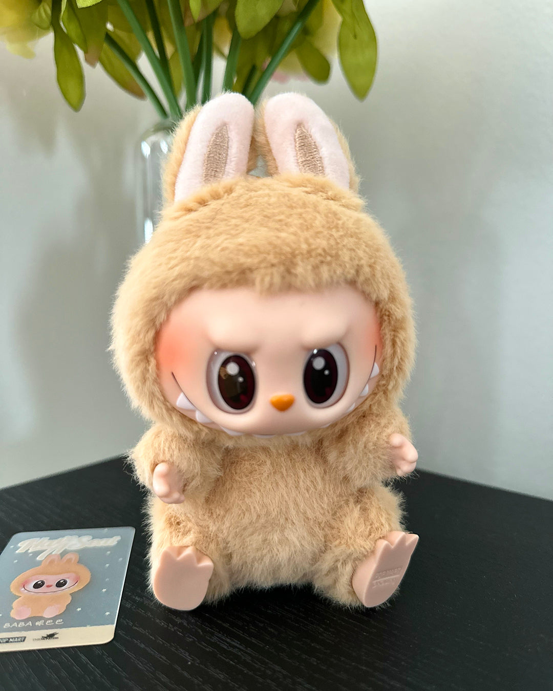Labubu – Pop Mart, The Monsters series from Exciting Macarons, Have A Seat, Big Into Energy plush pendant, authentic and verified.